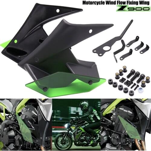 Z900 2020- NEW Motorcycle Parts Side Downforce Naked Spoilers Winglet Fixed Wing Winglet Fairing Wing For Kawasaki Z 900 2021
