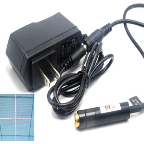 Positioning/Sewing Cross Beam Red Laser Module 650nm 5mw Adjustable Lazer w 5V Adapter