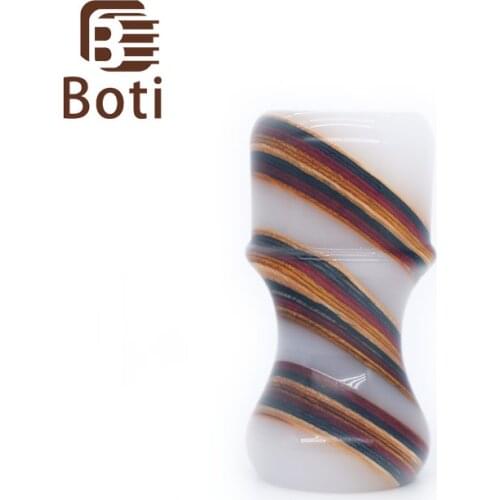 Boti Brush- New Annual Ring Handle Handmade Wood and Resin Handle Shaving Bush Handle Mens Beard Tool