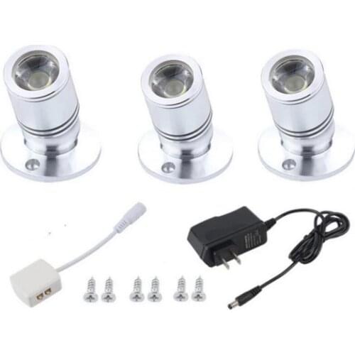 Black/Silver /gold/black Aluminum Jewelry Light Cabinet Lamp Ceiling LED Spotlight Light With DC12V 2A power adapter