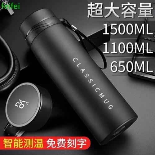 500ML Thermos Vacuum Flasks Temperature Display 304Stainless Steel My Hot Water Bottle Travel Coffee Mug Tea Milk Mug Thermo cup