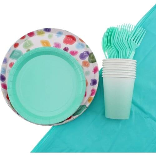 Candy Theme Party Tableware Baby Shower Birthday Party Decorations Kidsbirthday Decoration Disposable Tableware Party Supplies