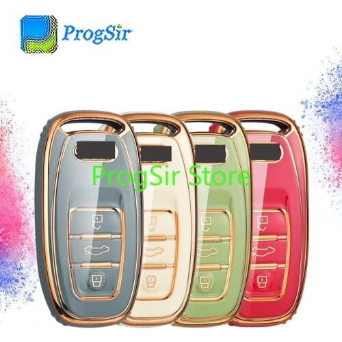 TPU Protective Case For Audi 3 Button