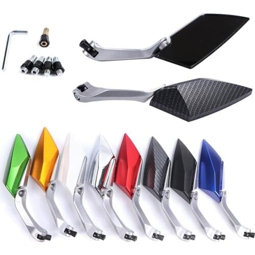1Pcs Universal Motorcycle Scooter Side Rear View Diamond Modification Electric Car Mirror 8mm 10mm