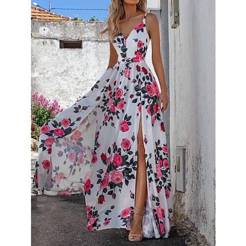 Sexy V-Neck Draped Solid Party Dresses Spring Autumn Office Lady Dress Women Elegant Chic Irregular Slit Slim Long Dress Vestido
