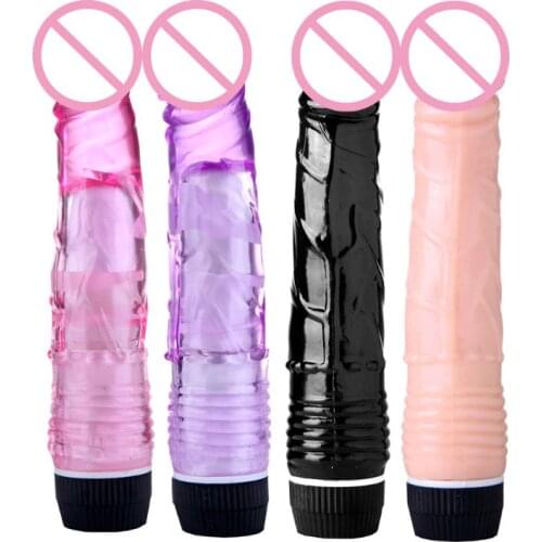 1 PCS 4 Colors G-Spot Vibrators for Women Female Masturbation Orgasm Vibrating Dildo Adult Sex Toy