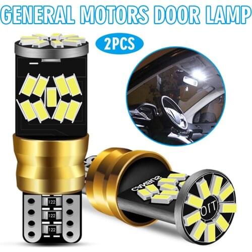 2pcs Car T10 LED Canbus Interior Light Bulbs 27 SMD LED Reading Parking Lamp Trunk Dome Cargo Door Courtesy Lights Parts