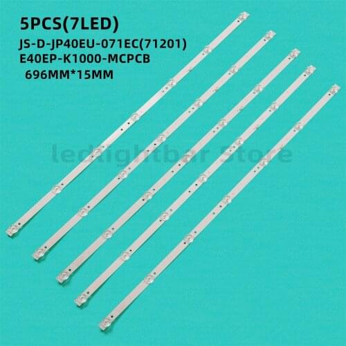 696mm 5PCS 7Lamp FOR40inch TVled backlight JS-D-JP40EU-071EC(71201) E40EP-K1000-MCPCB V400HJ6 PE1 HX40N2176 LE40B8000TF