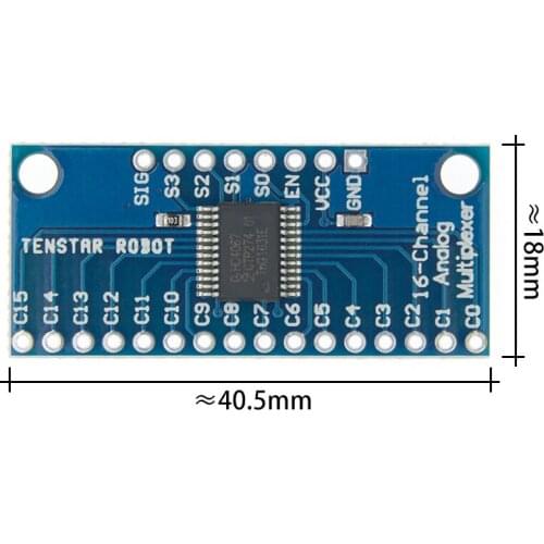 Free shipping 50pcs/lot CD74HC4067 16-Channel Analog Digital Multiplexer Breakout Board Module