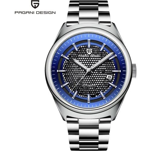 Original PAGANI DESIGN Brand Mens Luxury Automatic Mechanical Watch Stainless Steel Waterproof Military Calendar relojes hombre