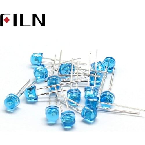 FILN 100pcs/lot 5mm diffused blue bidirectional LED Emitting Diode Lamp Super Bright LED Light 2 pin