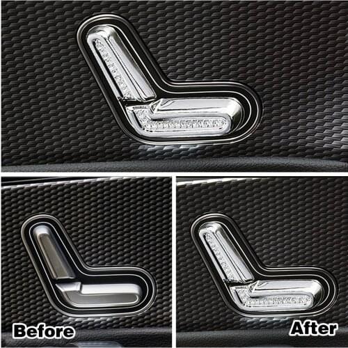For Mercedes Benz GLB Class GLB220 GLB250 2020 2021 Seat Adjustment Button Trim Crystal Sticker Diamond Cover