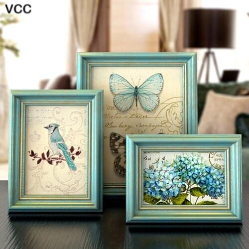 European photo frame vintage picture frame bookcase desktop ornaments party wedding photo 3.5x5 5x7 7x10 inch baby frame