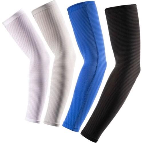 GOBYGO 1 Pair Ice Silk Sleeves Perspiration Breathable Comfortable Skin Friendly High Stretch Fabric Anti Ultraviloet Fabric