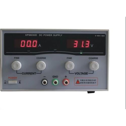 KPS6030D High precision High Power Adjustable LED Dual Display Switching DC power supply 220V EU 60V/30A