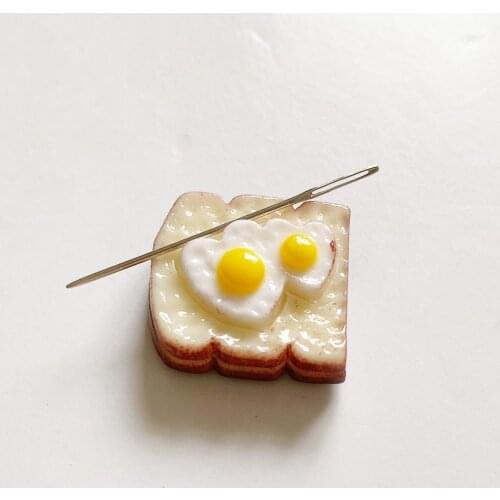 Heart Poached Egg Magnetic Needle Minder for Needlepoint Embroidery Cross Stitch