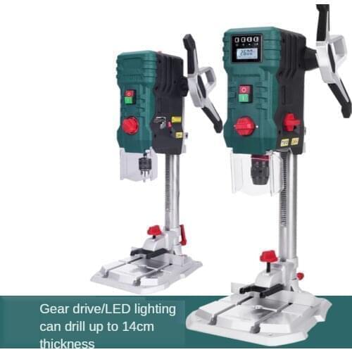 220V Digital Display Bench Drill with Infrared Positioning Adjustable Speed Woodworking Bench Drilling Machine Electric Tool