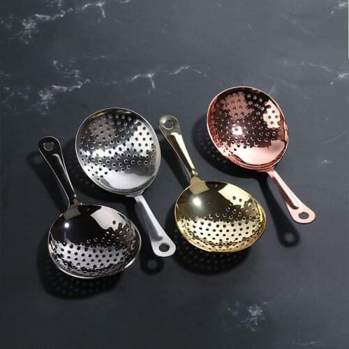 Stainless Steel Perforated Ice Filtration Machine Cocktail Strainer Filter Partition Ice Strainer Bar Bartender