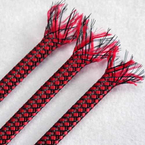 Colorful 4 8 12mm Expanded Braid Sleeve PP Cotton Mixed PET Yarn Soft Wire Wrap Insulated Cable Protection Line Harness Sheath