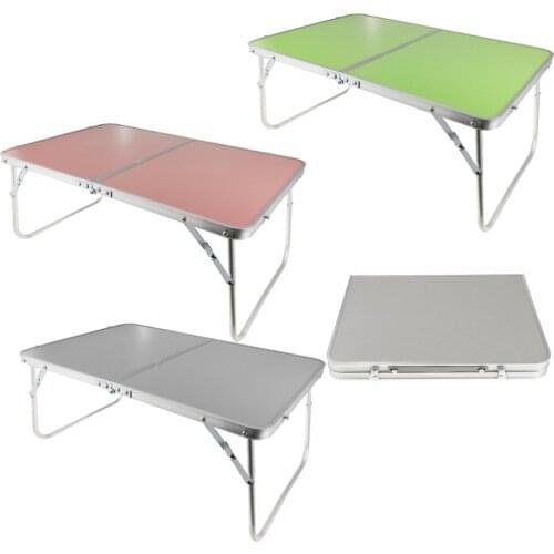Aluminum Alloy Foldable Table Bedroom Bed Desk Laptop Support Outdoor Camping Picnic Table