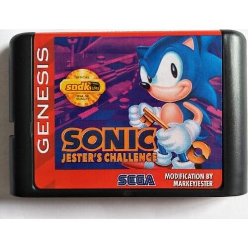 Sonico - Jesters Challenge For SEGA GENESIS Mega Drive 16 bit Game Cartridge For PAL and NTSC Drop shipping