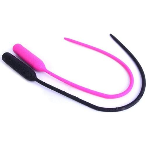 Hot Sale 45cm Vibrating Penis Plug Urethral Vibrator Male Masturbator Silicone Urethral Sounds Catheter Dilator Sex Toys For Man