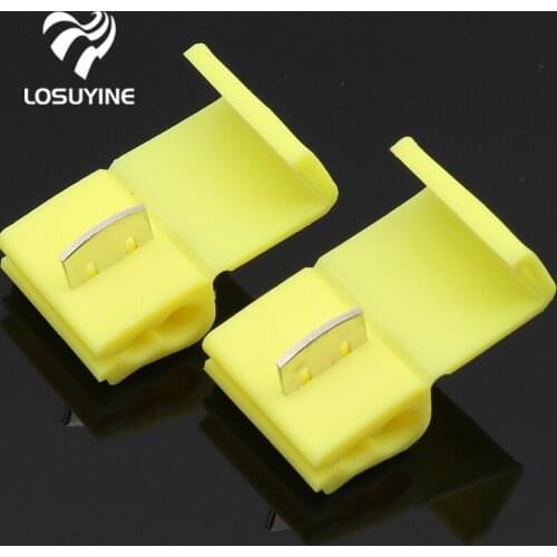10pcs/lot Yellow 805P3 Scotch Lock L13 Quick Splice Crimp Terminal 12-10 AWG Wire Connector For 4-6 Wire Free Shipping