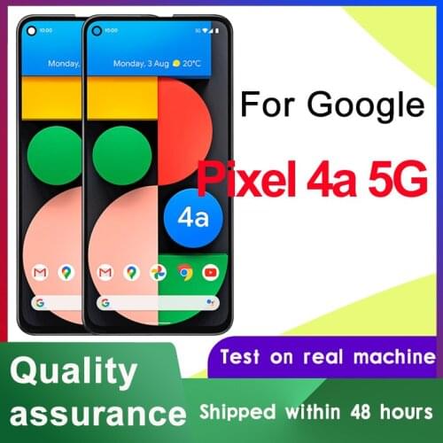 100% Tested 6.2" OLED Display For Google Pixel 4a 5G LCD Touch Screen Digitizer Assembly For Google Pixel 4A 5G GD1YQ G025I