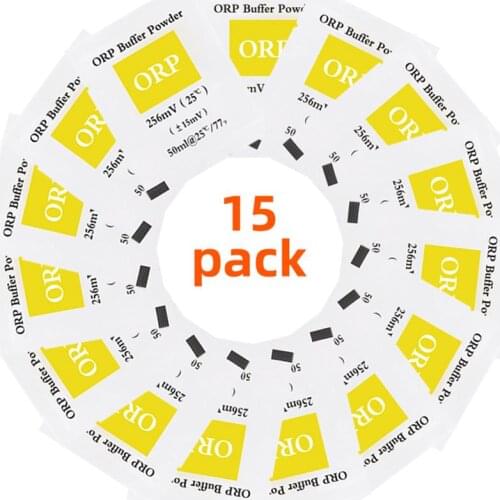 15 pcs ORP calibration powder buffer powder ORP tester calibration solution, measuring calibration powder