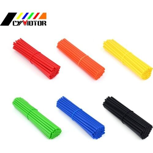 36PCS 240mm Motocross Wheel Spoke Protector Colorful Rims Covers Guard For HONDA YAMAHA KAWASAKI CR CRF YZ YZF KX 85 125 150 250