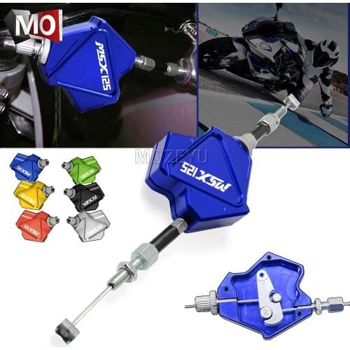 Motorcycle Accessories CNC Aluminum Stunt Clutch Lever Easy Pull Cable System For Honda MSX125 MSX 125 2014-2017 2015 2016