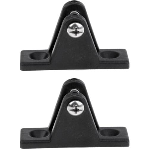 Bimini Boat Kayak Angled Deck Hinge Mount Nylon Fitting Hardware with Bolt For Marine Rowing Boats Fishing Kayak Canoe Boat