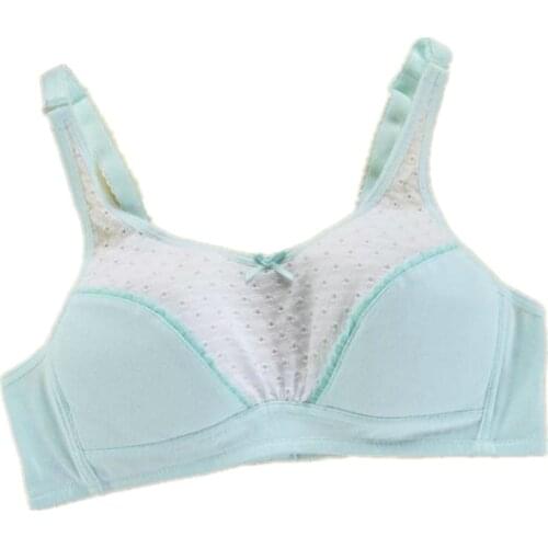 Teenage Cute Girls Fitness Breathable Lolita Bra Pure Cotton Soft Thin Cup Underwear Small Chest Bralette Bras Soutien Gorge