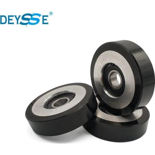 Types Available Black Escalator Wheels 100*25mm step Roller Bearing 6204