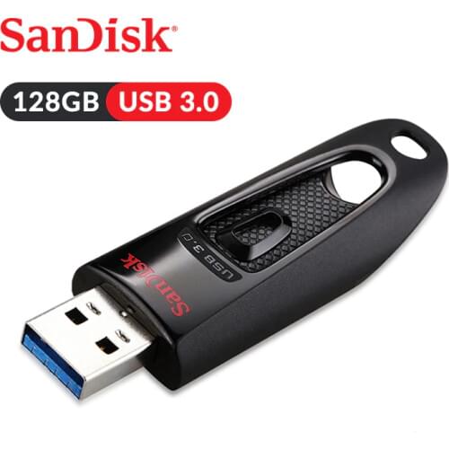 SanDisk USB Flash Drive Ultra CZ48 U Disk 128GB 100MB/s Pen Drive USB3.0 Stick For Desktop Laptop Netbook (SDCZ48-128G-Z46)