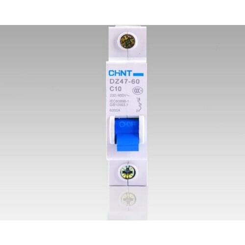 DZ47-60 C10 1P 10A Household mini Circuit Breaker air switch with over current and Leakage protection
