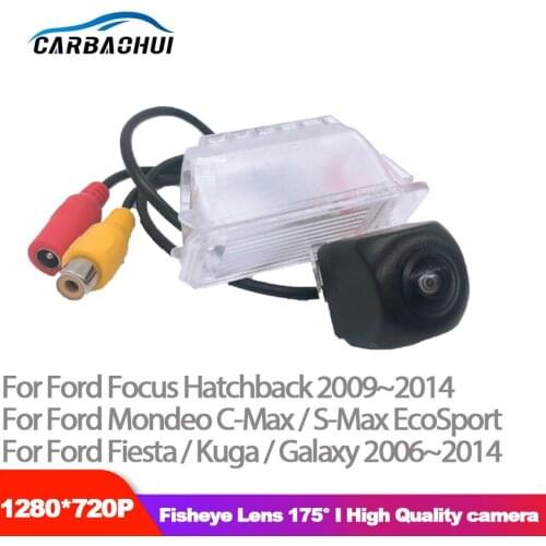 Starlight night vision rear view camera For Ford Mondeo for Focus Hatchback C-Max / S-Max EcoSport 2009-2012