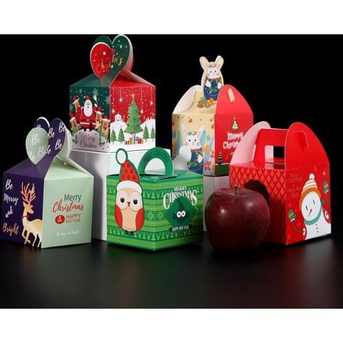 Creative Apple Box Christmas Box Gift Gift Box Christmas Eve Christmas Eve Childrens Candy Ping Fruit Packaging Box