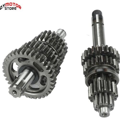 LF 140 Engine Transmission Gear Box Main Counter Shaft kit For Lifan 140cc 1P55FMJ Horizontal Kick Starter Engine Dirt Pit Bikes