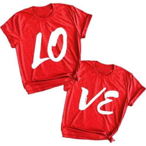 Matcging Couple Valentines Day Hipster T-Shirt Gray Clothing Love Girlfriend and Boyfriend Gift Camisetas Love Couples Shirt