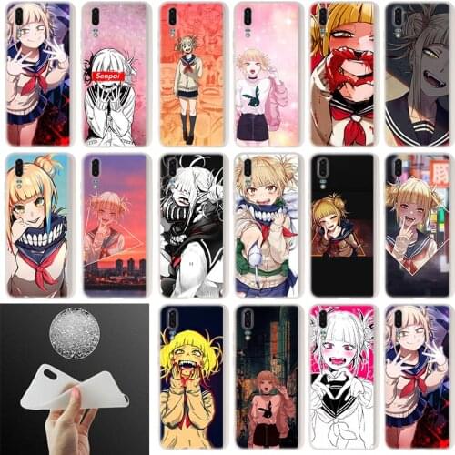 Soft silicone Case For Huawei P40 P30 P20 Pro P10 Plus Lite P Samrt Z 2019 E 2020 Anime Himiko Toga Boku No Hero Academia