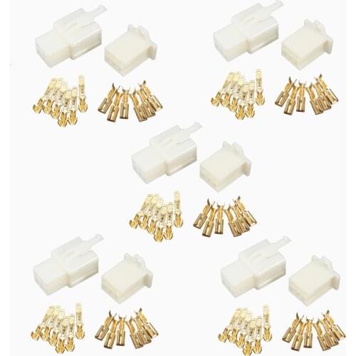 KROAK 6 Way 2.8mm Mini Connector Adapter Kit For Honda/kawasaki /Yamaha/Suzuki Motorcycle Motorbike Pin Car Terminal Blade