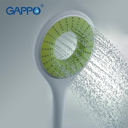Gappo 1Pc Top Quality A Way Round hand shower heads bathroom accessories ABS in chrome Plated water saving shower head GA09