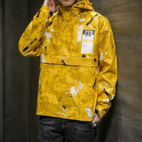 New Mens Autumn Pullover Hooded Jackets Streetwear Thin Casual Coats Spring Outwear Hip Hop Top Large Size Mens Clothing M-4XL