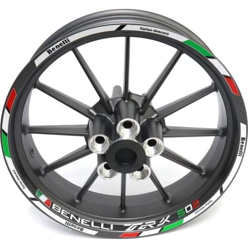 New high quality Fit Motorcycle Wheel Sticker stripe Reflective Rim For Benelli TRK 502
