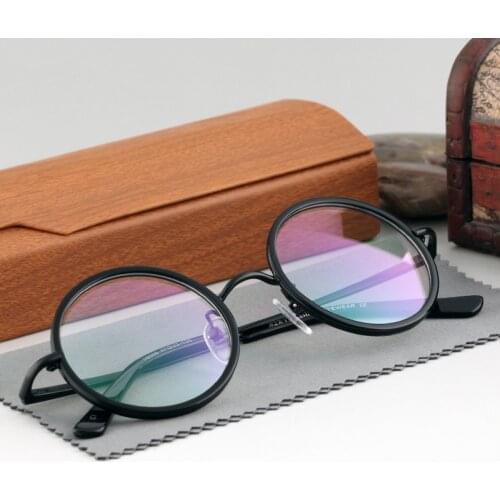 Metal Glasses Frame Men Vintage Round Eyeglasses Women Optical Myopia Prescription Eyeglasses Frames Clear Eyewear Spectacles