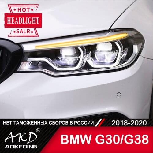 For Car BMW G30 G38 Head Lamp 2018-2020 Car Accessory Fog Lights Day Running Light DRL H7 LED Bi Xenon Bulb 525i F90 Headlights