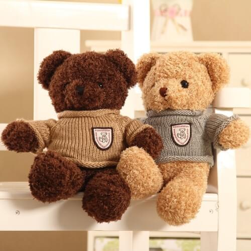 38-60cm Movie Cartoon Teddy Ted Bear Stuffed Plush Toys Soft Animals Dolls Gift Good Quality with Detachable Shirt Sweater