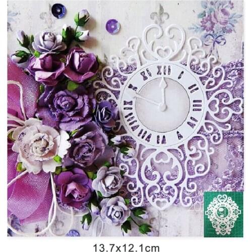Christmas metal cutting dies cut die mold Lace clock dial frame Scrapbook paper craft knife mould blade punch stencils dies 2020