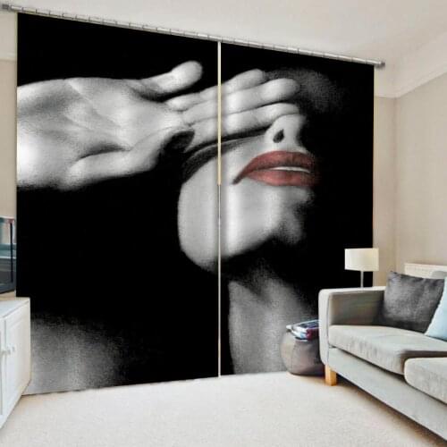 Modern Home Decoration Blackout 3D Curtain stereoscopic beauty curtains thickening blackout curtains